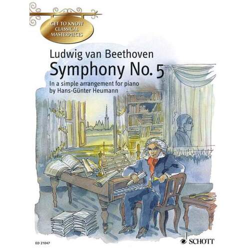 Beethoven - Symphony No 5 Easy Piano Arr Heumann (Softcover Book)