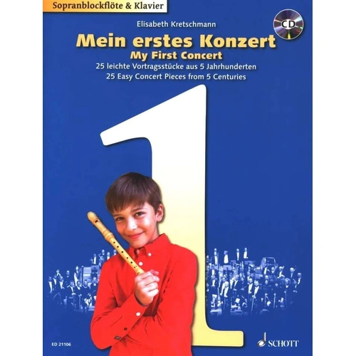 My First Concert Descant Recorder Book with CD by Schott Music