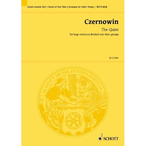 Czernowin - The Quiet For Orchestra Study Score Book