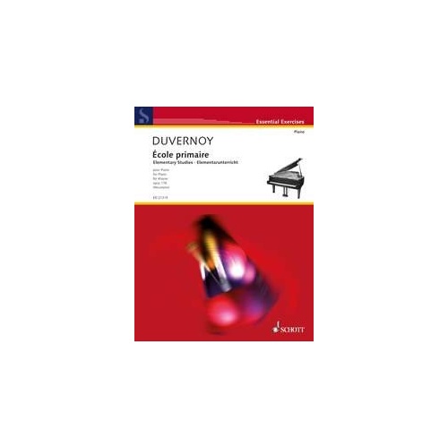 Duvernoy Elementary Studies Op. 176 for Piano - 40 Pages, Schott Music