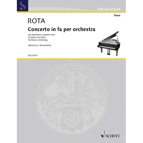 Rota - Concerto in Fa for Orchestra for Piano Four Hands