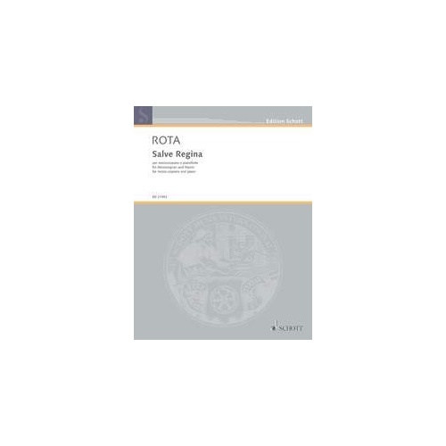 Rota - Salve Regina for Mezzo-Soprano/Piano, Nino Rota, Schott Music, 6 Pages