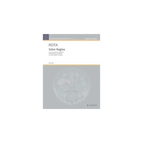 Rota - Salve Regina for Mezzo-Soprano/Piano, Composer: Nino Rota, Publisher: Schott Music, 6 Pages