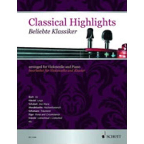 Classical Highlights Arranged For Cello/Piano (Softcover Book)