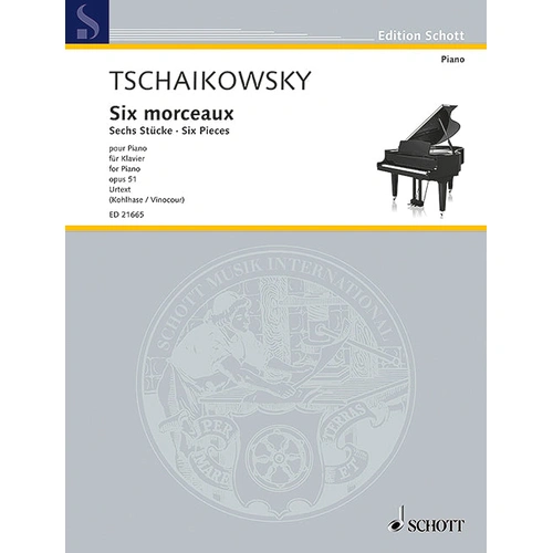 Tchaikovsky Six Pieces Op. 51 Piano Solo Sheet Music - Schott Music ED21665