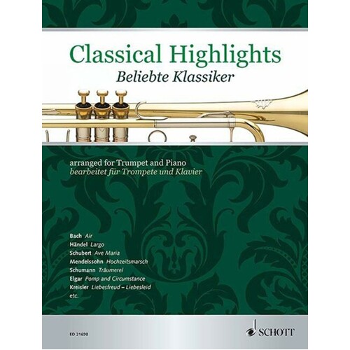 Classical Highlights Trumpet And Piano (Softcover Book)