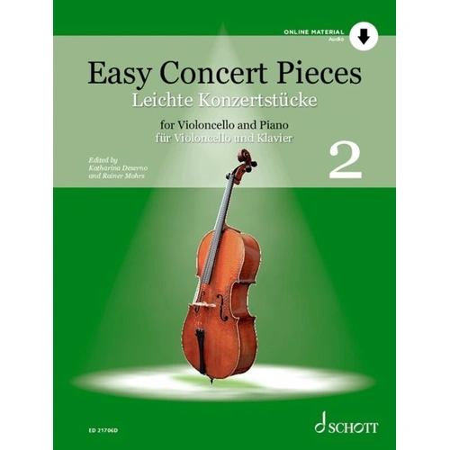 Easy Concert Pieces Vol 2 for Cello and Piano