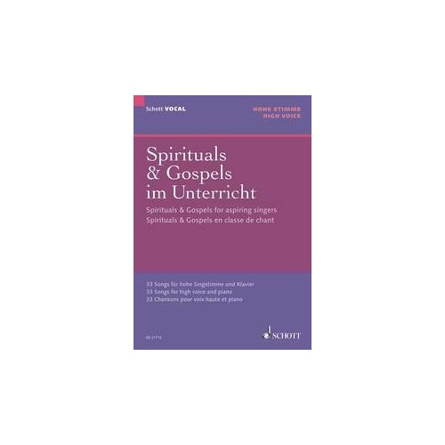 Spiritual & Gospel for Aspiring Singers - Schott Music, 112 Pages, Vocal Voice