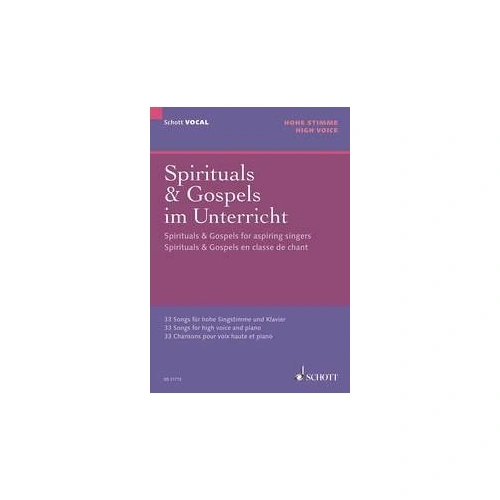 Spiritual & Gospel for Aspiring Singers - Schott Music, 112 Pages, Voice