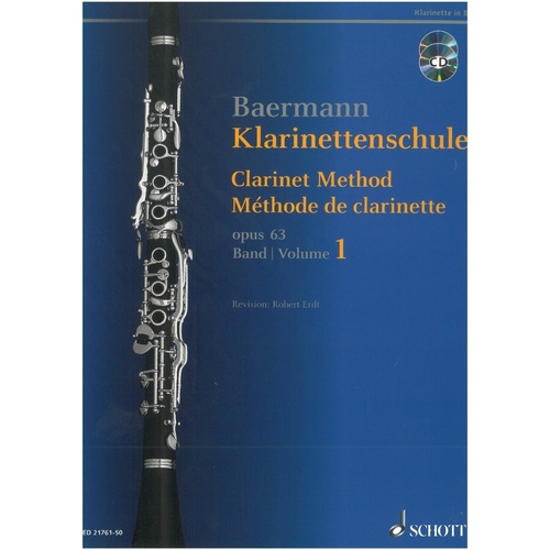 Clarinet Method Op. 63 Vol. 1 No. 1-33 with BK/CD by Carl Baermann