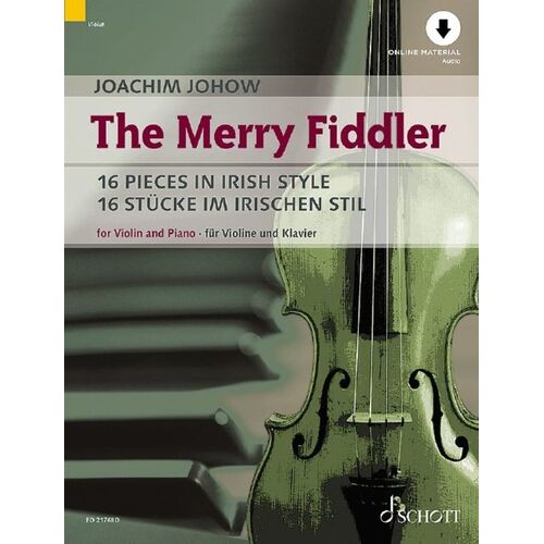 The Merry Fiddler 16 Pieces In Irish Style Violin/Piano Bk/O Sftcvr/Online Audio (Violin)