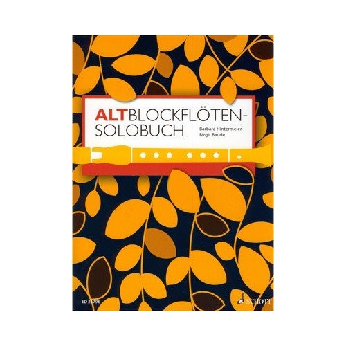 Solo Book for Treble Recorder by Schott Music, 152 Pages, Intermediate to Advanced Difficulty