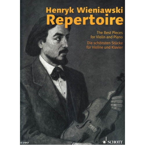 Henryk Wieniawski Repertoire for Violin and Piano, 128 Pages, Schott Music