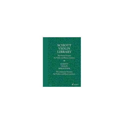Schott Violin Library: Baroque Sonatas for Violin & Basso Continuo, 118 Pages