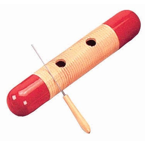 CPK PERCUSSION - Coloured Wooden Guiro 14 Inches Long, Scraper Included