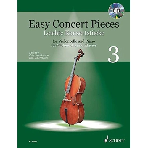 Easy Concert Pieces Book 3 for Cello and Piano