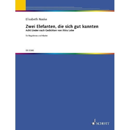 Zwei Elefanten Die Sich Gut Kannten Mezzo/Piano (Softcover Book)