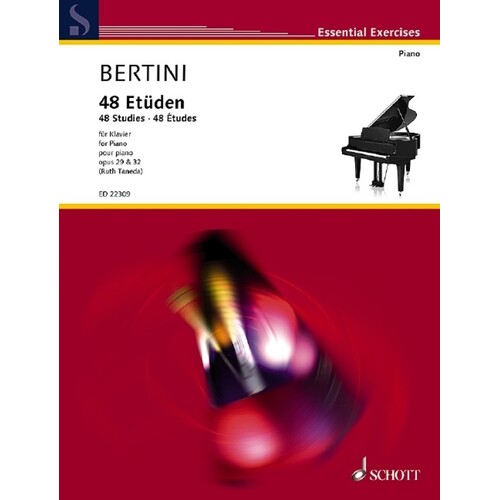 Bertini - 48 Studies Op 29 And Op 32 Piano (Softcover Book)