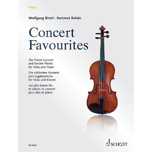 Concert Favourites for Viola and Piano by Wolfgang Birtel, Schott Music, 140 pages