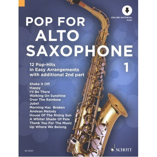 Pop for Alto Saxophone Volume 112BK/OLA