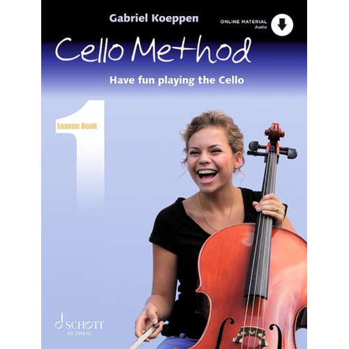 Koeppen - Cello Method Lesson Bk 1 Bk/Ola Sftcvr/Online Audio (Cello)