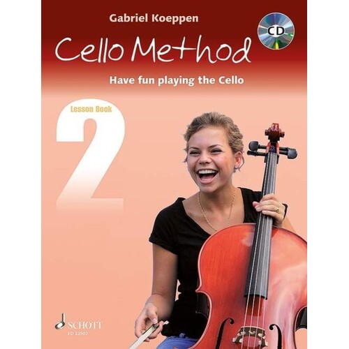 Koeppen - Cello Method Lesson Book 2 Softcover Book/CD
