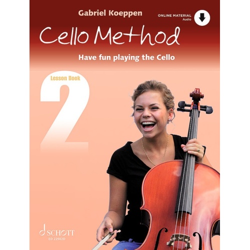 Koeppen - Cello Method Lesson Bk 2 Bk/Ola Sftcvr/Online Audio (Cello)
