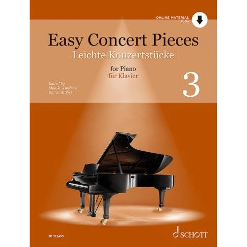 Easy Concert Pieces for Piano Volume 3 by Monika Twelsiek, 72 Pages, Schott Music