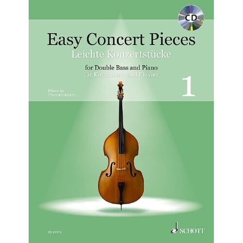 Easy Concert Pieces Book 1 Double Bass/Piano Softcover Book/CD