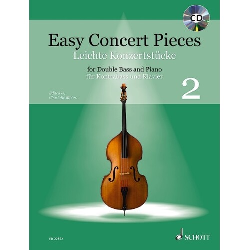 Easy Concert Pieces Book 2 Double Bass/Piano Softcover Book/CD