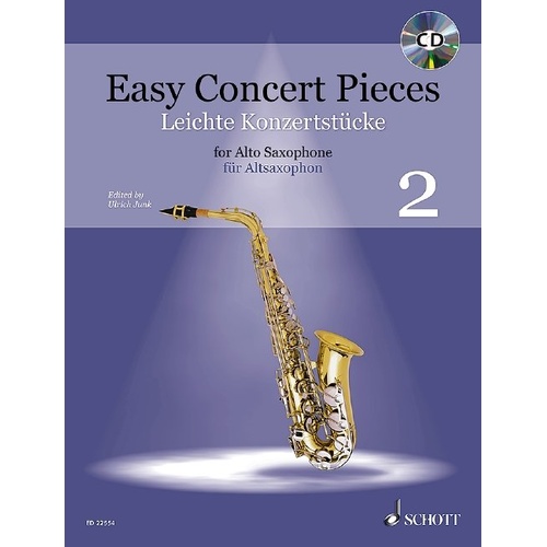 Easy Concert Pieces for Alto Saxophone Volume 2 BK/CD