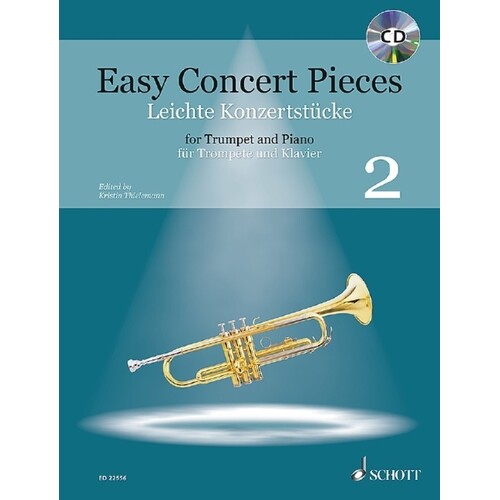 Easy Concert Pieces Book 2 Trumpet/Piano Softcover Book/CD