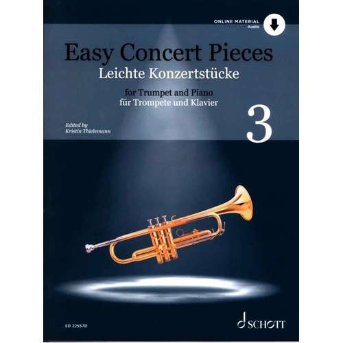 Easy Concert Pieces Volume 3 for Trumpet and Piano with CD
