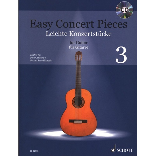 Easy Concert Pieces Book 3 for Guitar with Play-Along CD