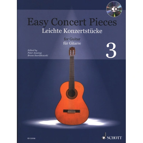 Easy Concert Pieces Book 3 for Guitar with Play-Along CD