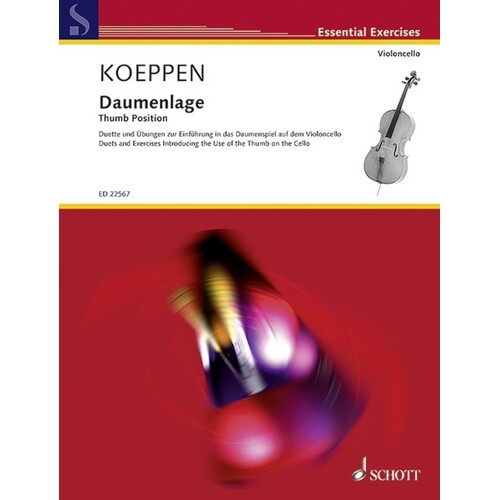 Koeppen - Thumb Position Cello (2 Cello Ad Lib) (Softcover Book)
