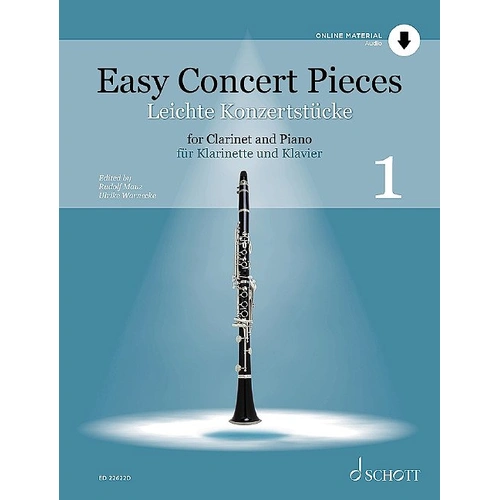 Easy Concert Pieces Vol 125 for Clarinet/Piano BK/CD