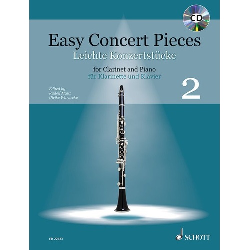 Easy Concert Pieces Vol 2 for Clarinet and Piano with BK/CD