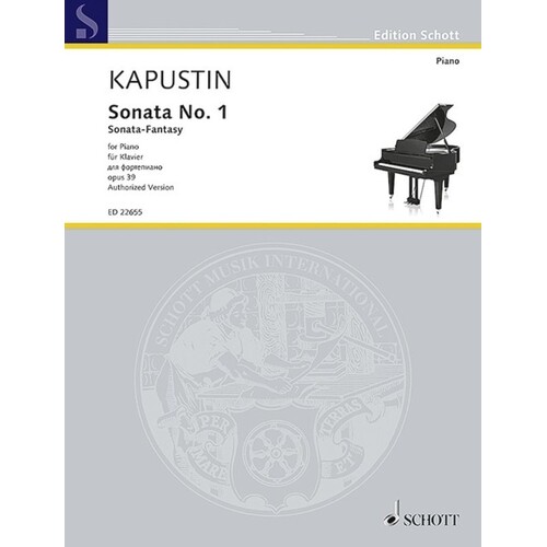 Kapustin - Sonata No 1 Op 39 Piano (Softcover Book)