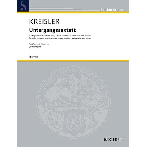 Kreisler - Untergangssextett Score/Parts Book