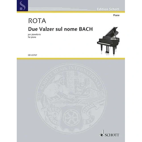 Rota - Due Valzer Sul Nome Bach for Piano, 16 Pages, Schott Music