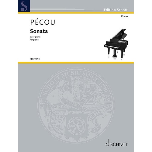 Pecou - Sonata for Piano, Piano Solo, 24 Pages, Schott Music