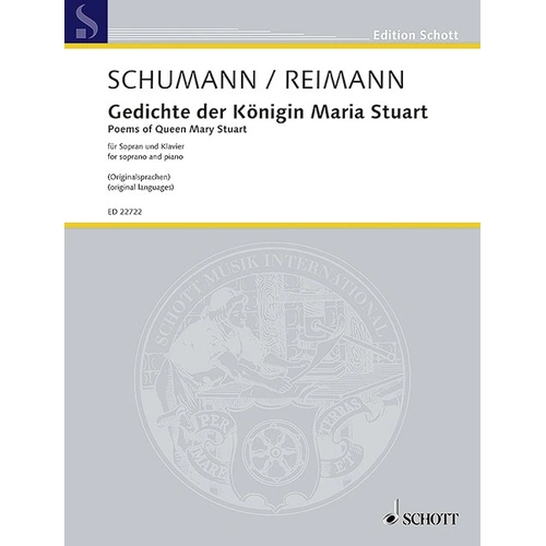 Poems of Queen Mary Stuart Op 135 for Soprano and Piano