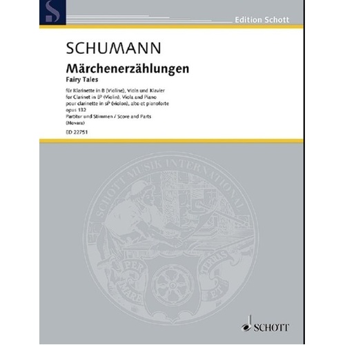 Schumann - Fairy Tales Op. 132 for Clarinet, Viola, and Piano