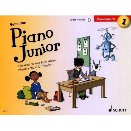Piano Junior: Theoriebuch 1 Vol. 1 by Hans-Guenter Heumann, 48 pages, Schott Music
