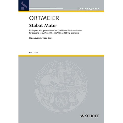Ortmeier - Stabat Mater Vocal Score (Softcover Book)