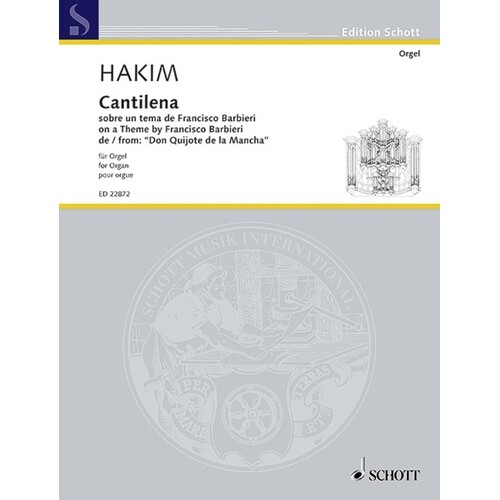 Hakim - Cantilena For Organ (Softcover Book)
