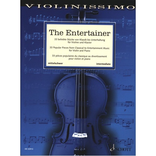 The Entertainer Violin/Piano Anthology Violinissimo V7 by Wolfgang Birtel