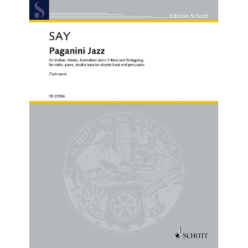 Fazil Say - Paganini Jazz Op. 5C for Violin, Piano, and Percussion