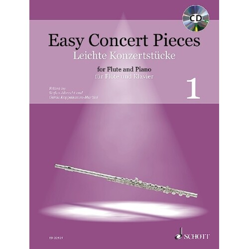 Easy Concert Pieces Book 1 Flute/Piano Softcover Book/CD